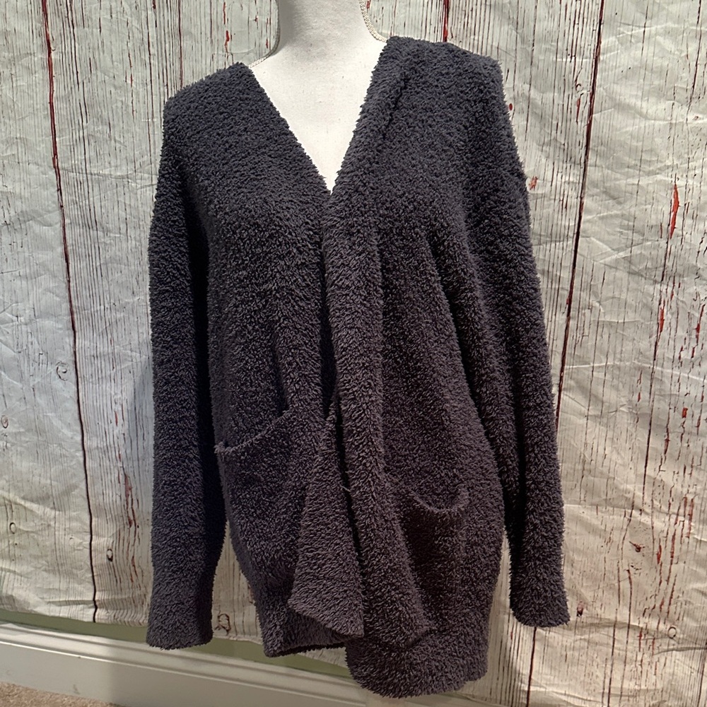 Barefoot Dreams Charcoal Cardigan
